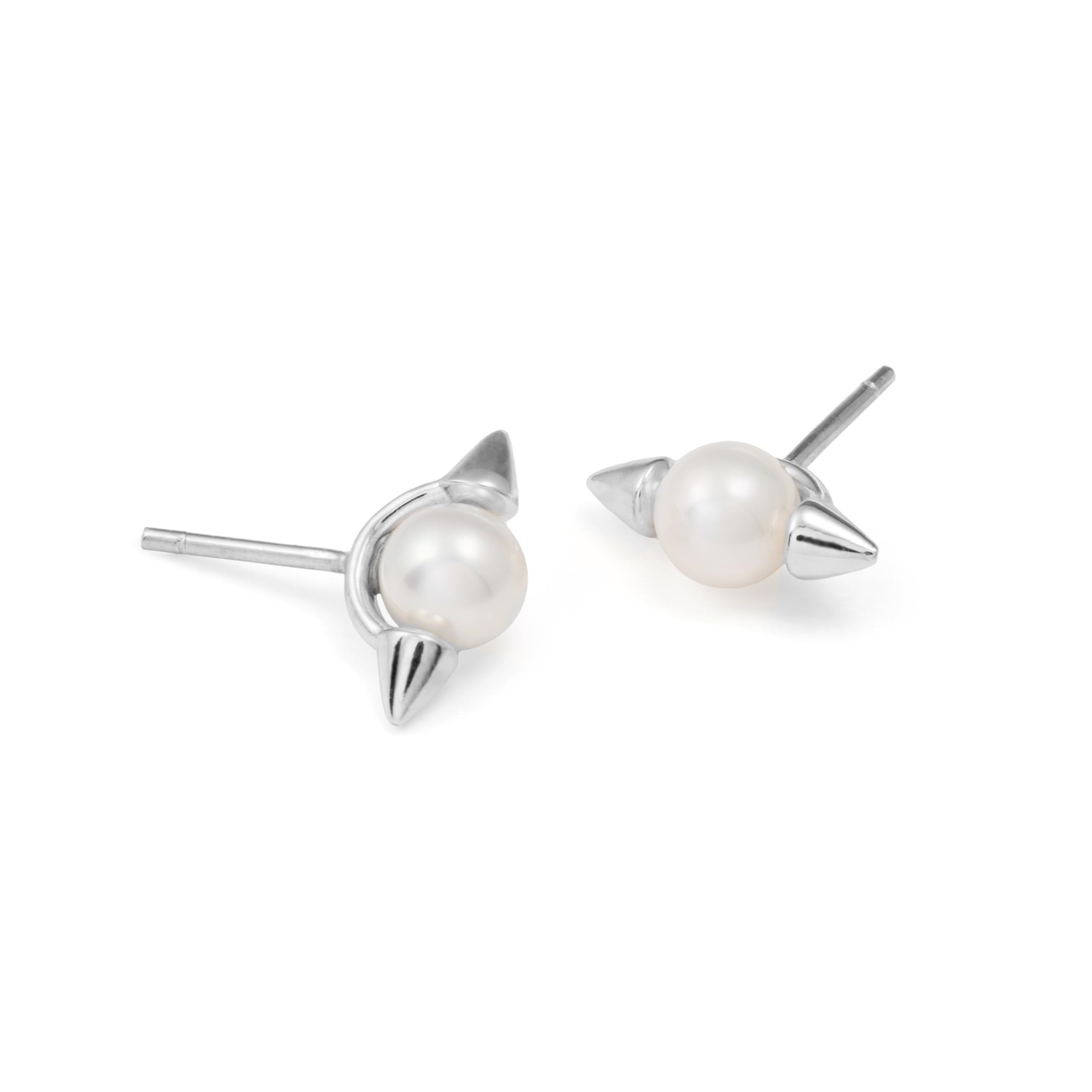 Spike Pearl Studs