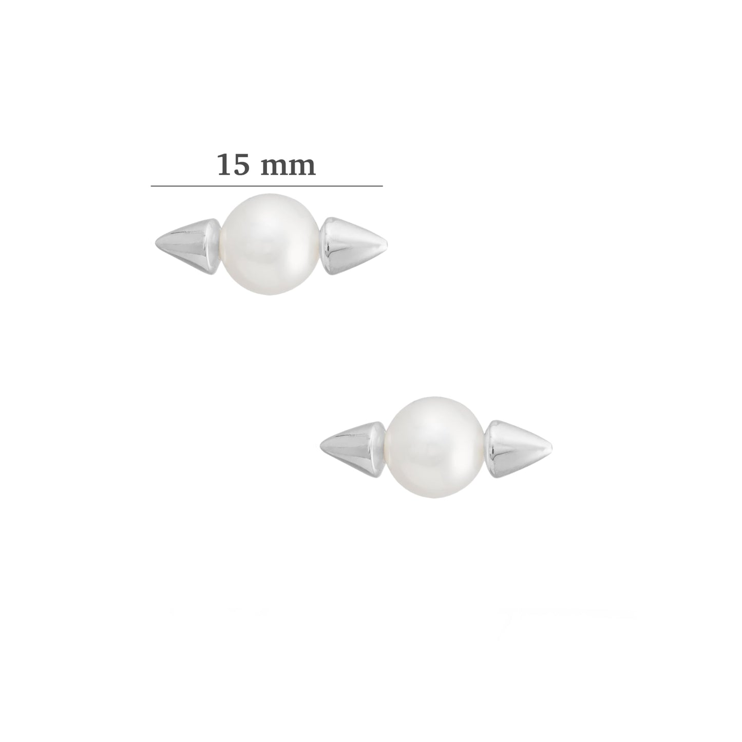Pendientes Spike Pearl Studs