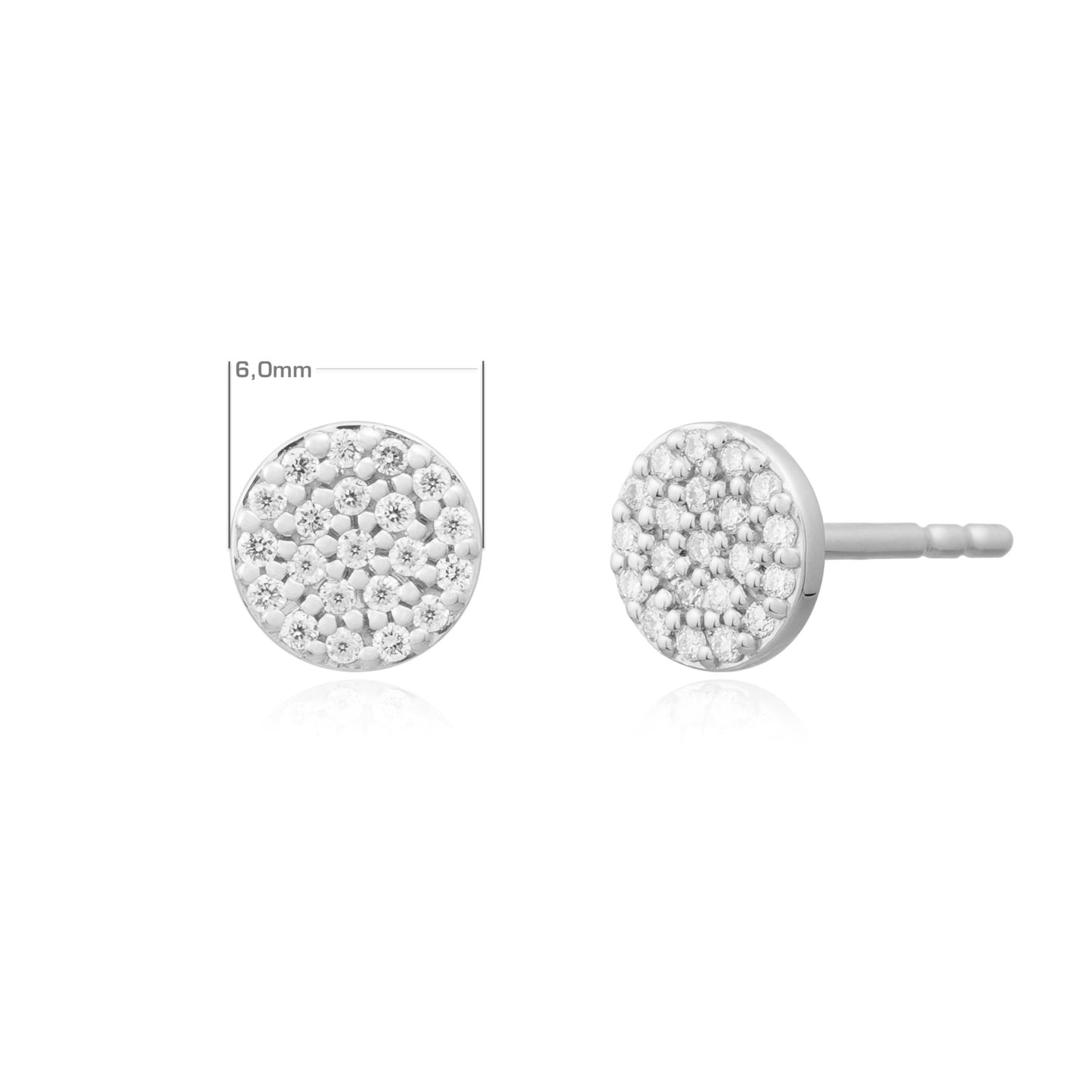Handgefertigte Ohrringe Lumi Circle Studs | PaLu Jewelry