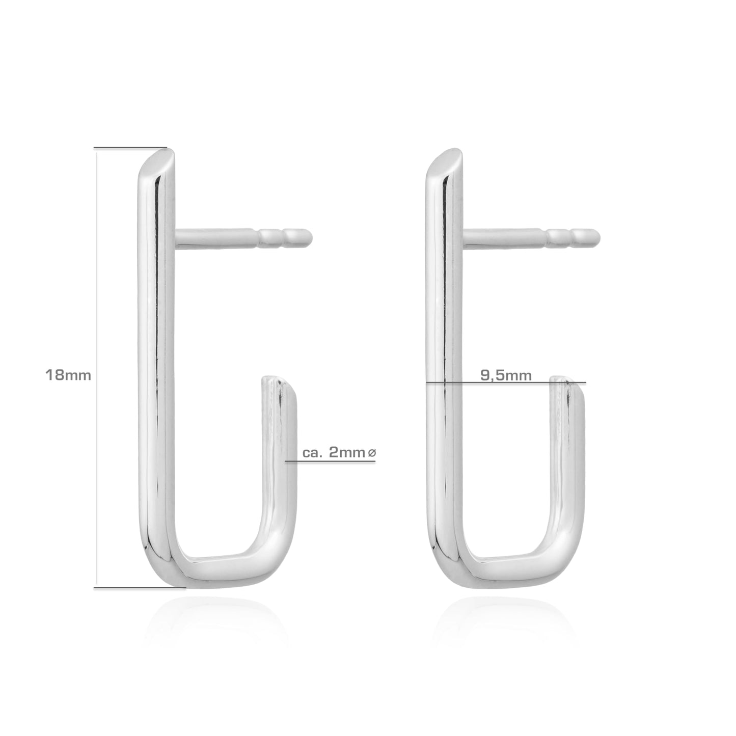 Handgefertigte Ohrringe JJ Pure Studs | PaLu Jewelry