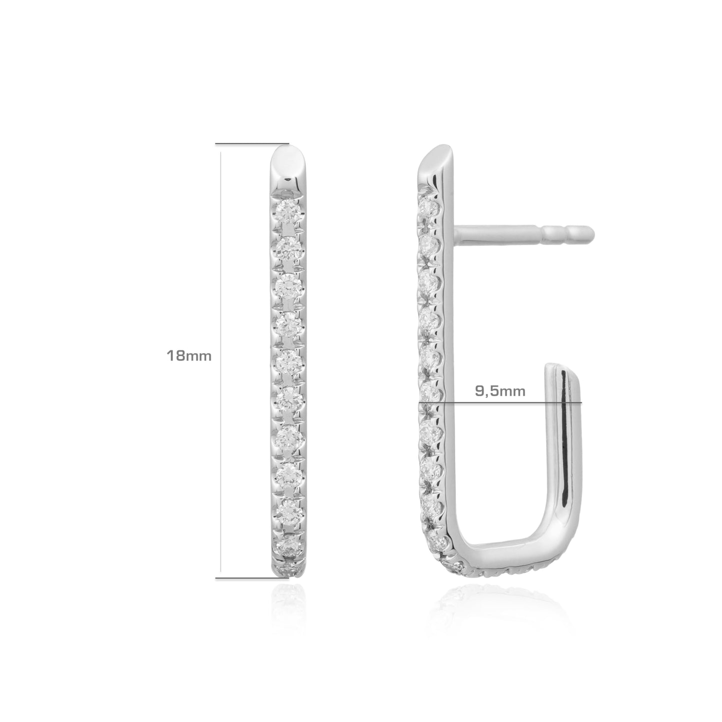 Handgefertigte Ohrringe JJ Special Studs mit Zirkonia | PaLu Jewelry