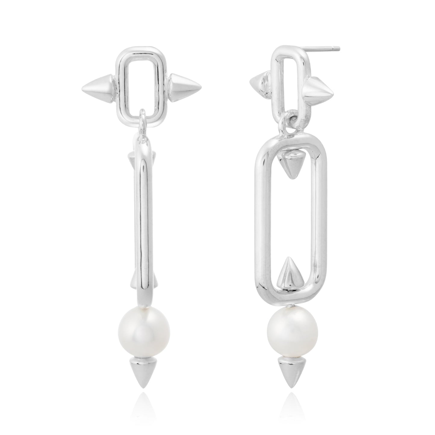 Pendientes Spike Pearl Danglers