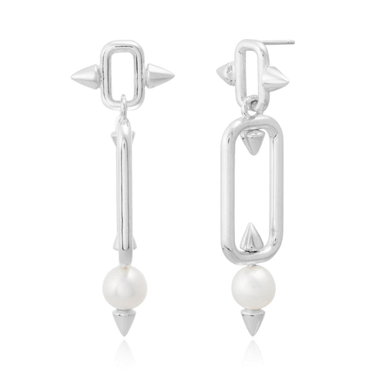 Pendientes Spike Pearl Danglers