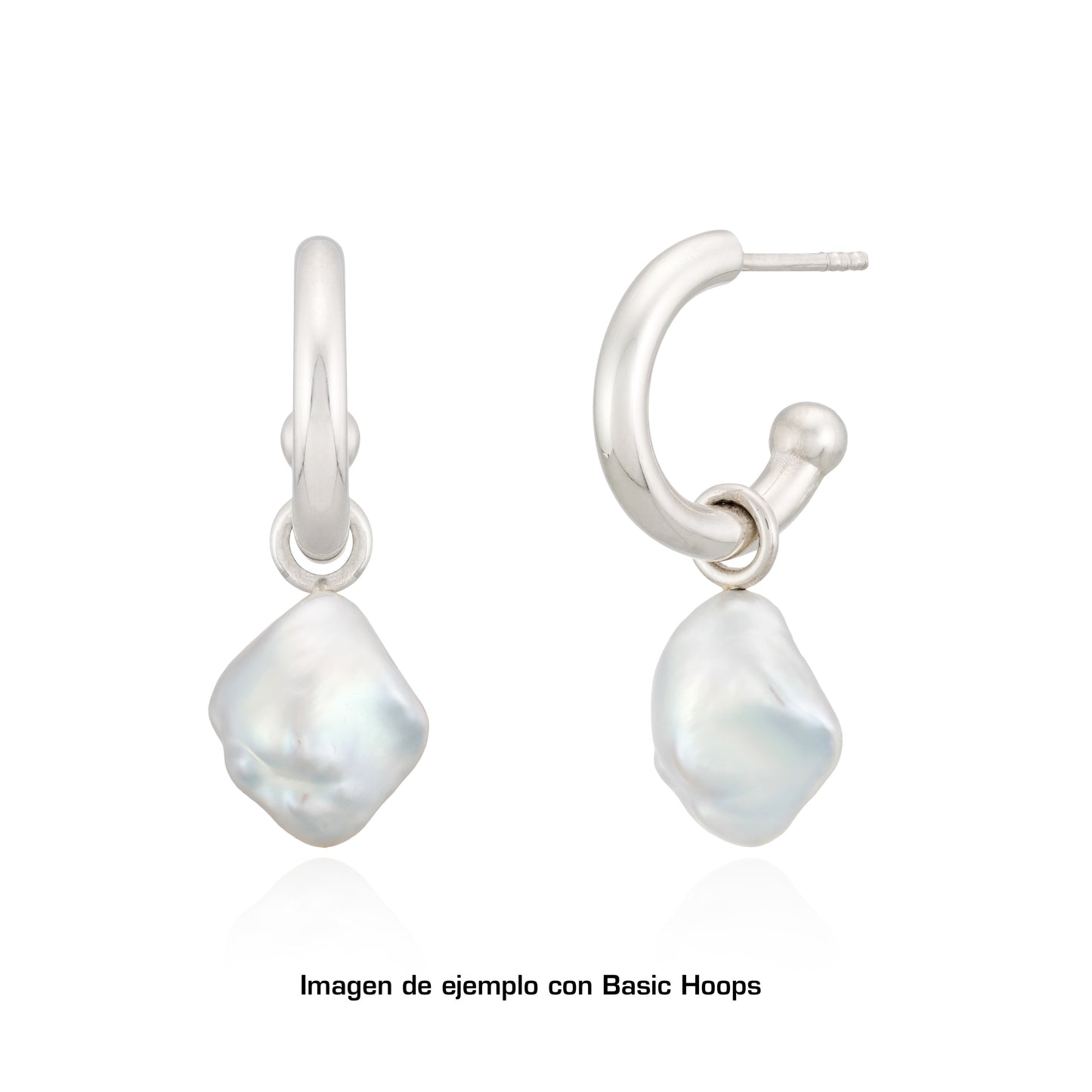 Charm para Basic Hoops – Barocca Pearl
