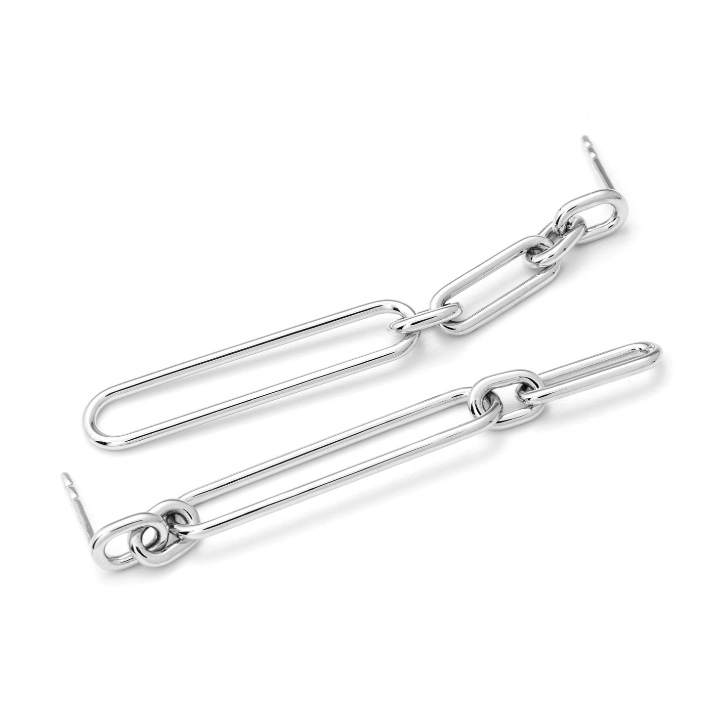 Handgefertigte Ohrringe Linear Link Studs | PaLu Jewelry