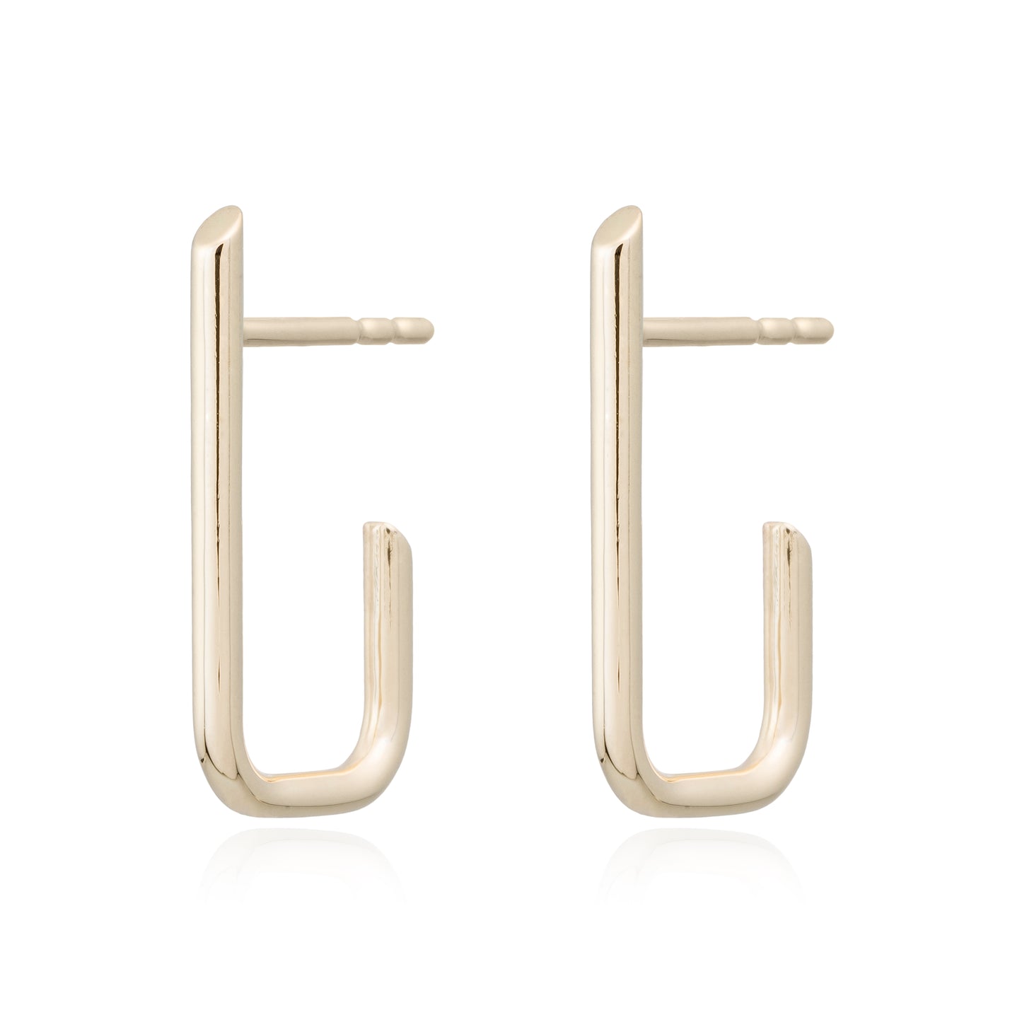 Handgefertigte Ohrringe JJ Pure Studs Gelbgold | PaLu Jewelry