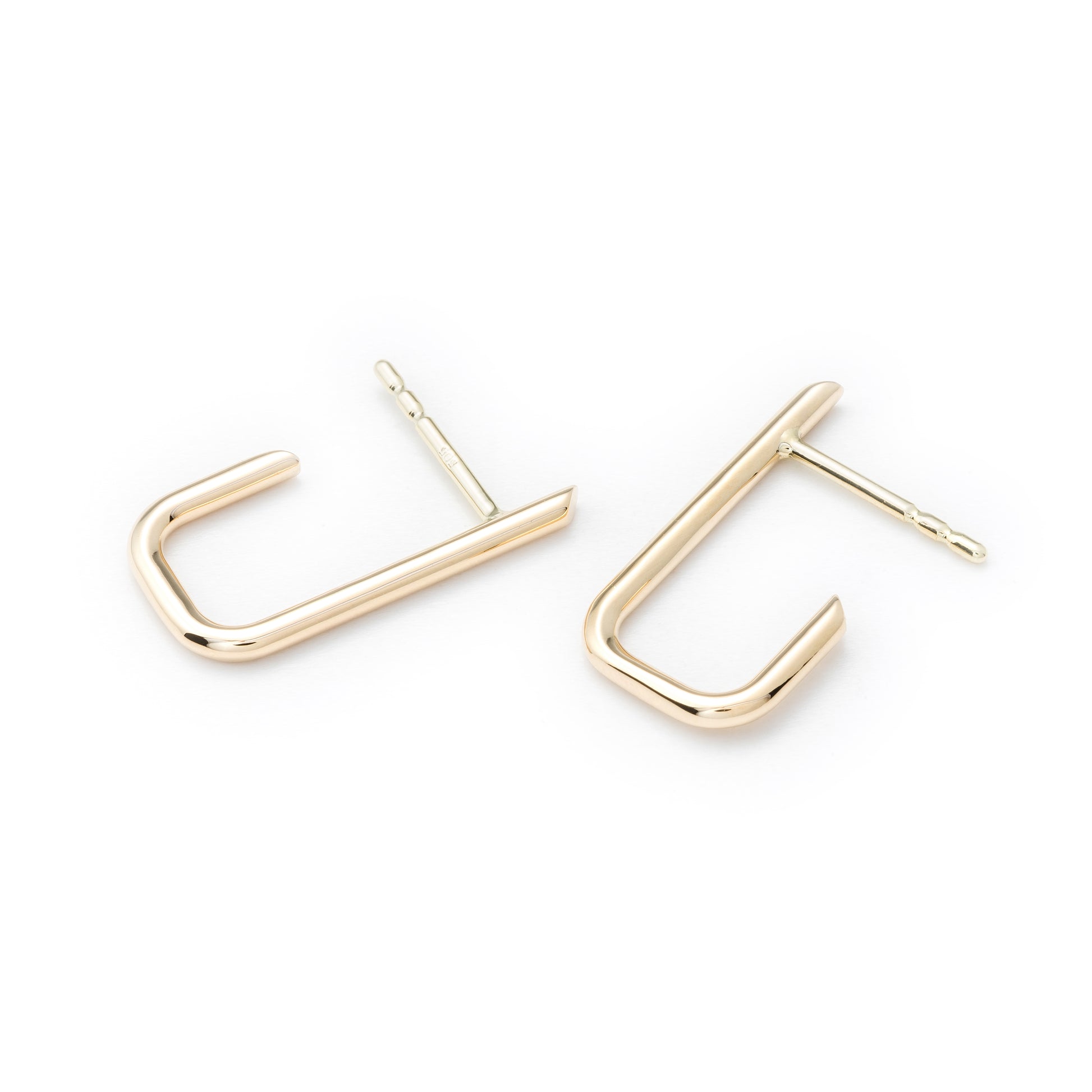 Handgefertigte Ohrringe JJ Pure Studs Gelbgold | PaLu Jewelry