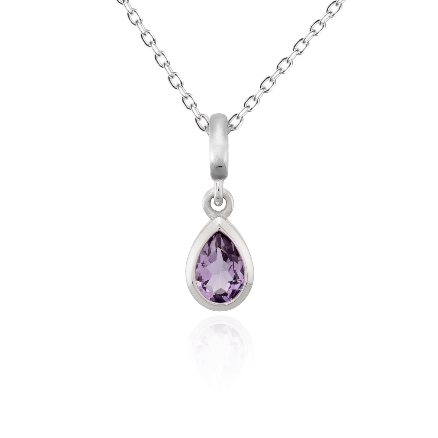 Handgefertigter Anhänger Elegance Drop mit Edelstein und Kette | PaLu Jewelry