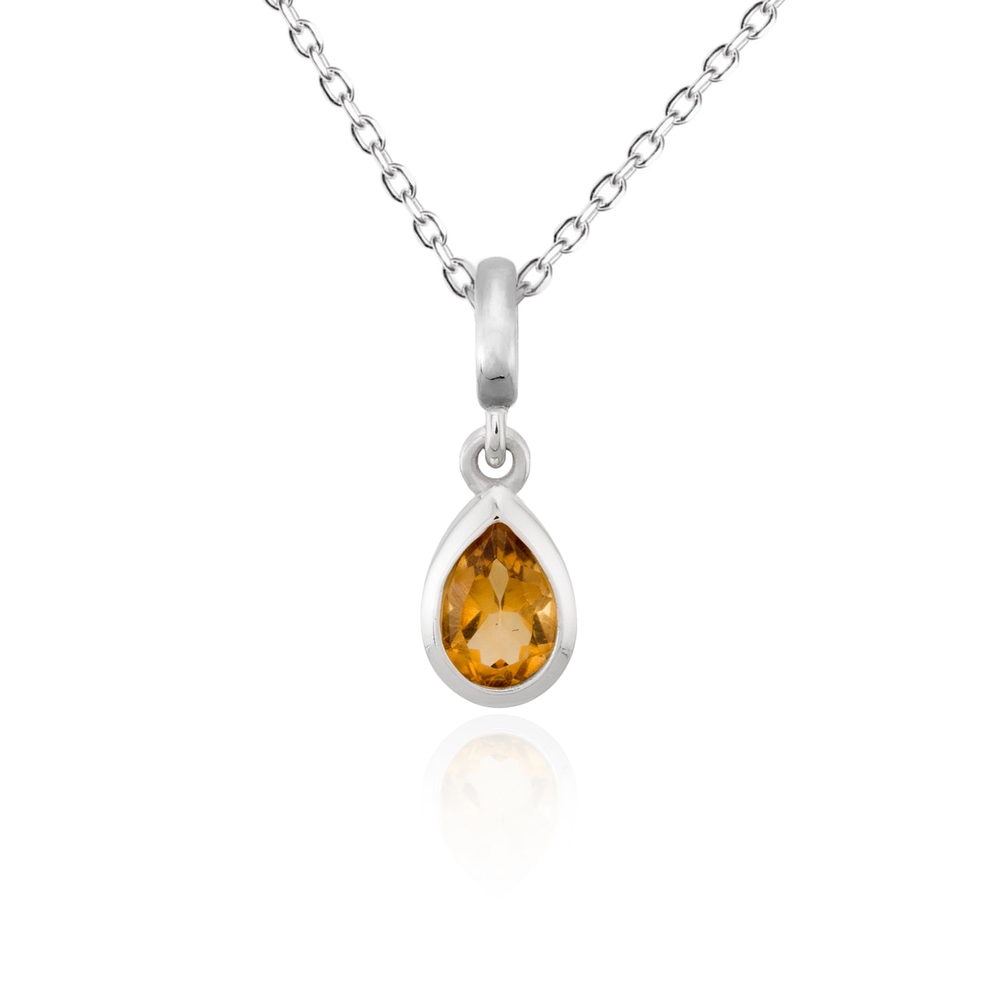 Handgefertigter Anhänger Elegance Drop mit Edelstein und Kette | PaLu Jewelry