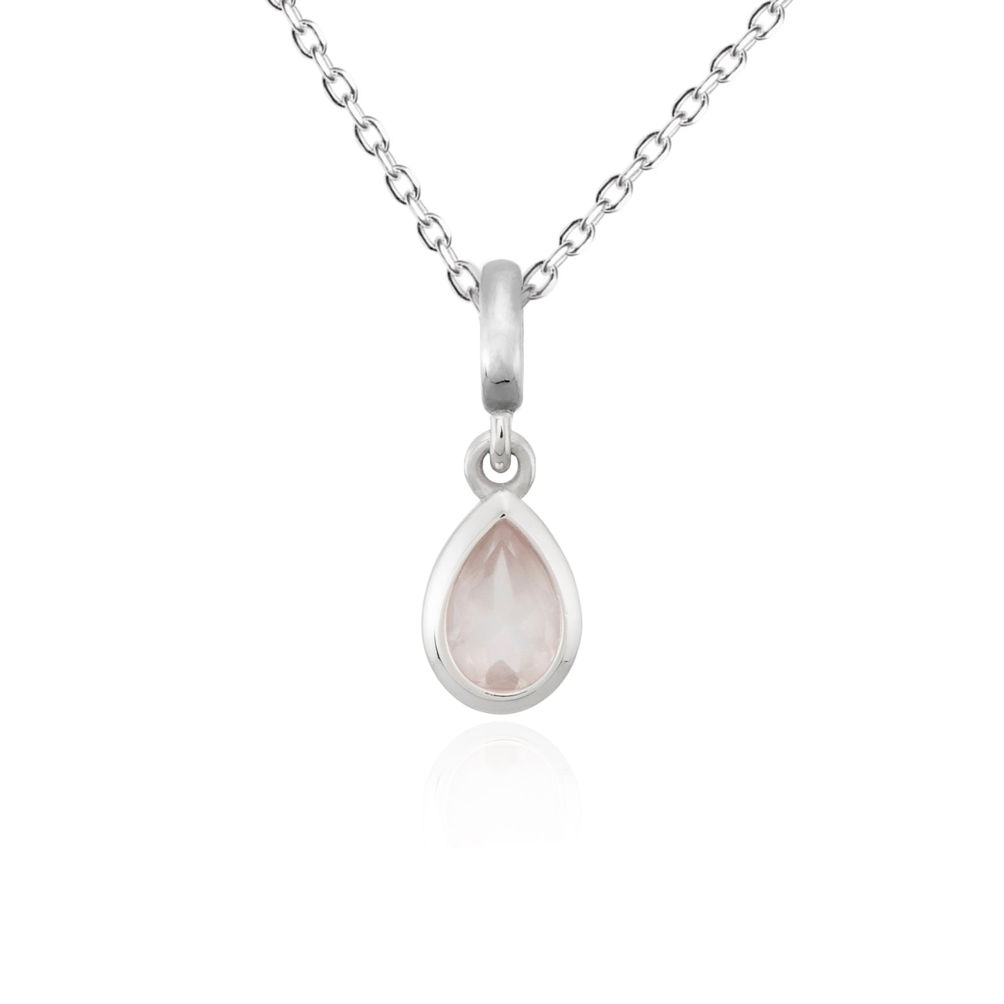 Handgefertigter Anhänger Elegance Drop mit Edelstein und Kette | PaLu Jewelry