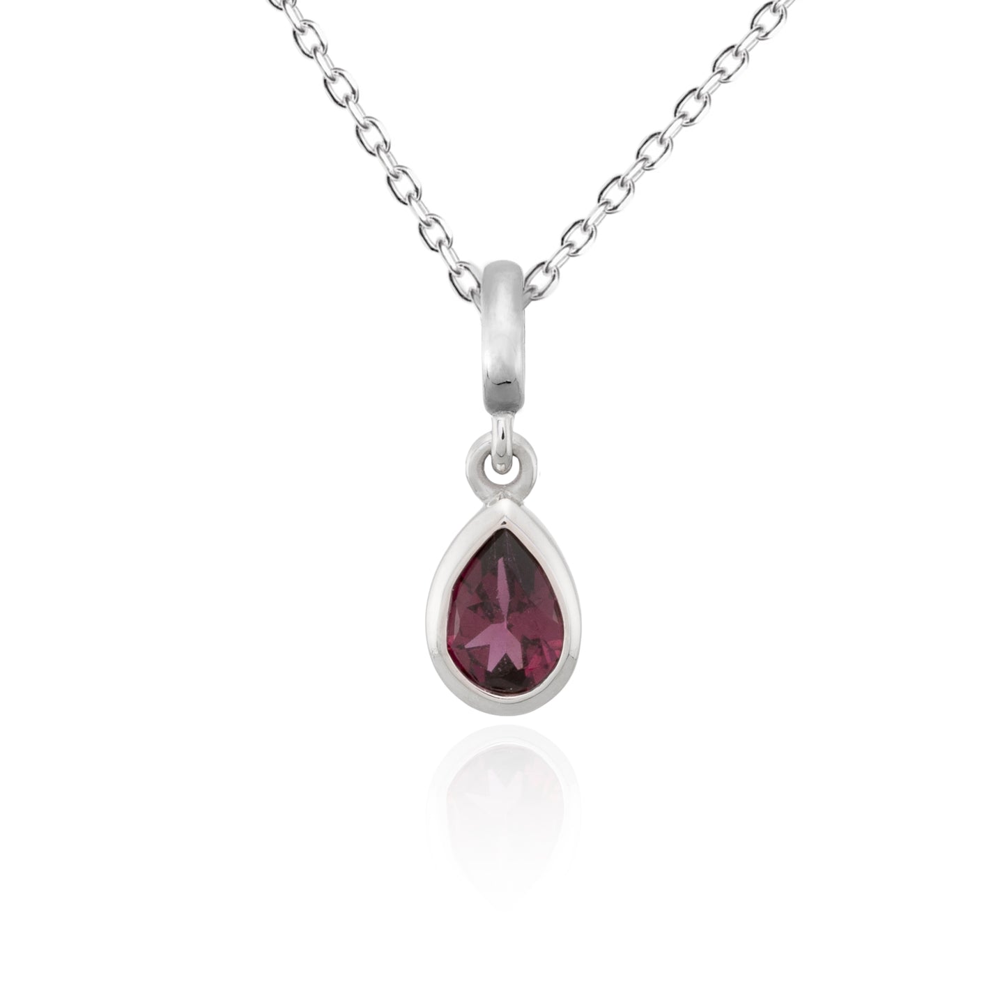Handgefertigter Anhänger Elegance Drop mit Edelstein und Kette | PaLu Jewelry
